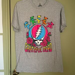Ripple Junction Gray Grateful Dead Tee Sz Med